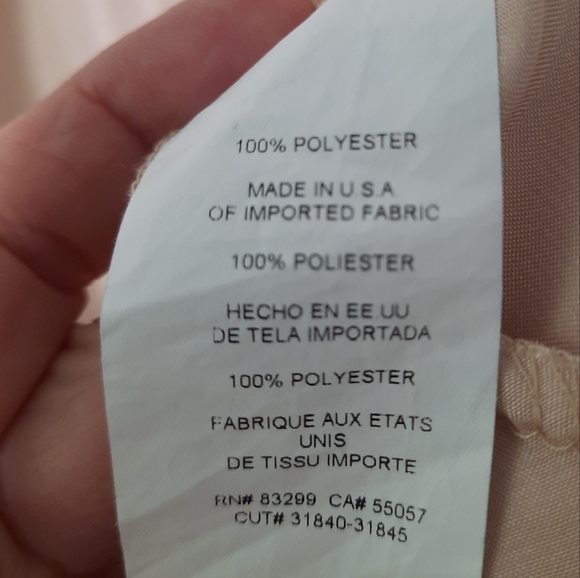 Nicole Miller New York Slip On Midi Skirt Satin Feel Shiny Tan Womens Size Small - Picture 4 of 11